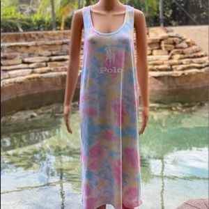POLO RALPH LAUREN BIG POLO TIE DYE DRESS